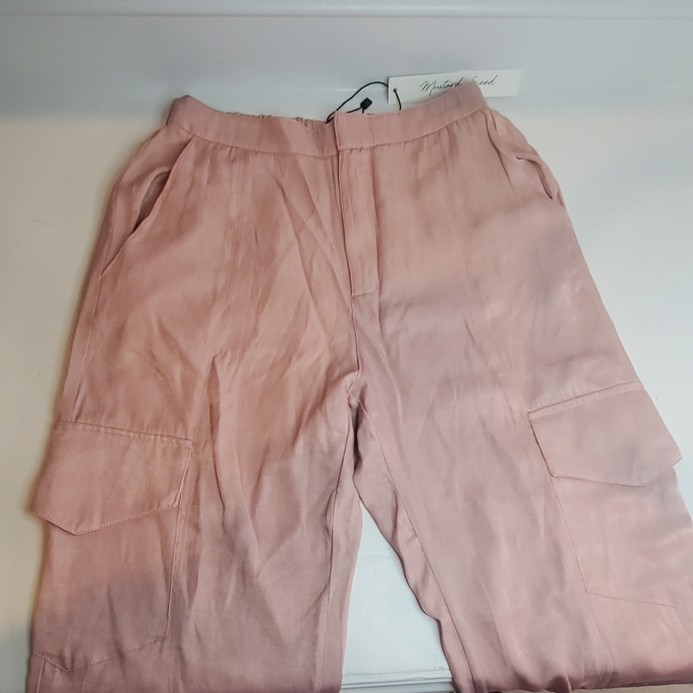 MUSTARD SEED CARGO JOGGER PANTS